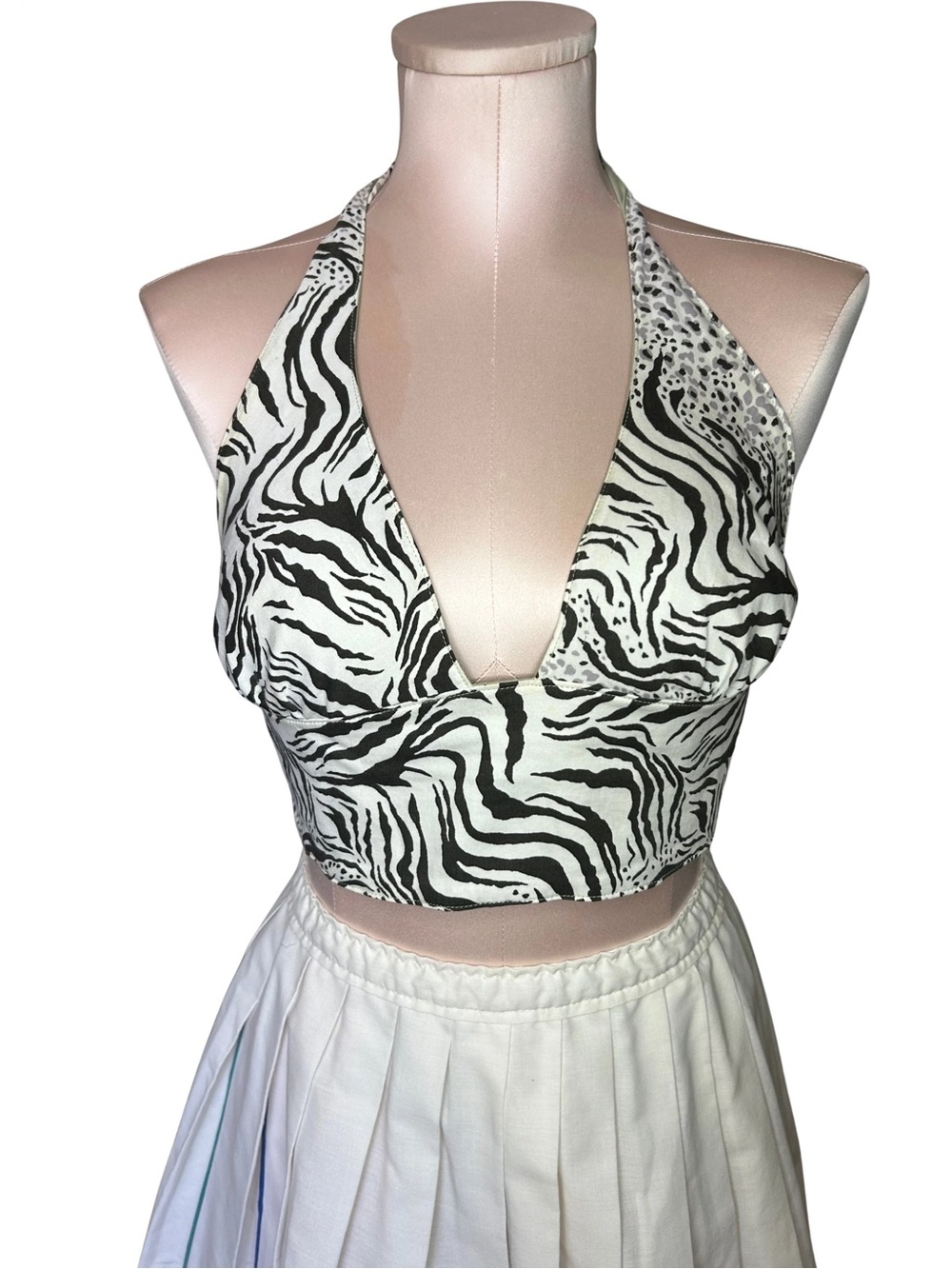 Handmade Reversible Halter CropTop